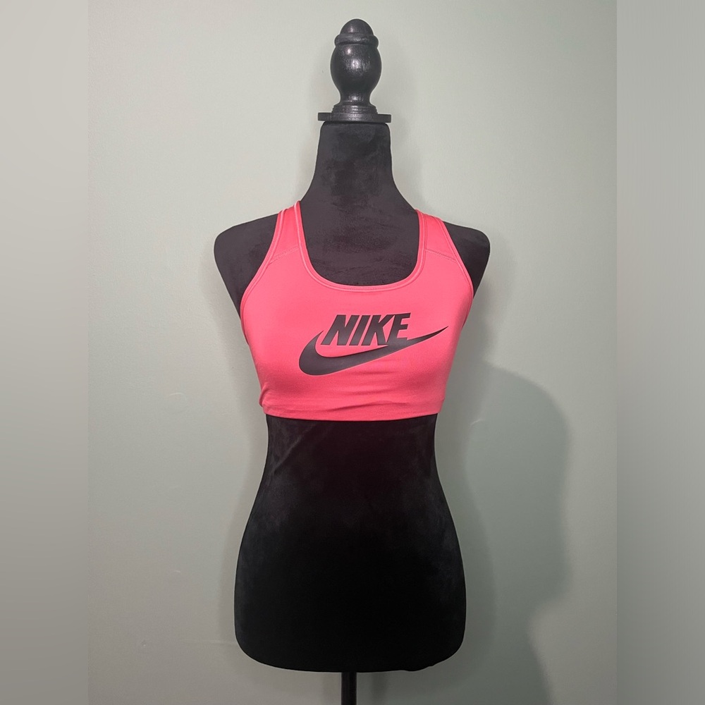 Like New Nike Dri-Fit Coral Red Sports Bra